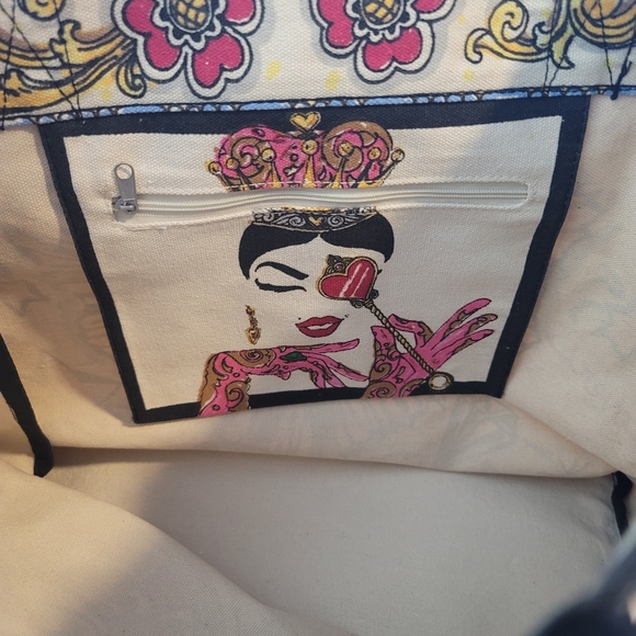 NWT Brighton "Queen of Love" Limited Edition Tom Clancy Canvas Tote Bag - Picture 9 of 13